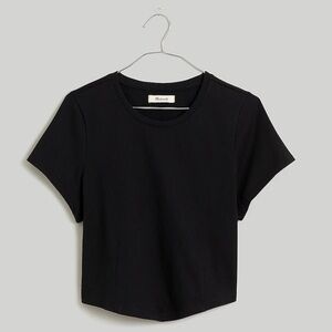 Madewell Heavyweight Jersey Crewneck Tee shirt NN143 Black